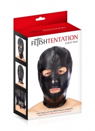 Маска-шлем с прорезями для глаз и рта - Fetish Tentation - купить с доставкой в Таганроге