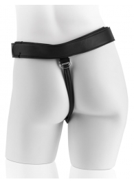 Страпон с телесной насадкой 7  Uncut with Strap on Harness - 18 см. - Pipedream - купить с доставкой в Таганроге