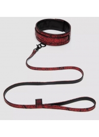 Стильный ошейник с поводком Reversible Faux Leather Collar and Lead - Fifty Shades of Grey - купить с доставкой в Таганроге