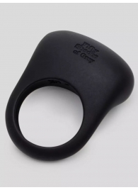 Черное эрекционное виброкольцо Sensation Rechargeable Vibrating Love Ring - Fifty Shades of Grey - в Таганроге купить с доставкой