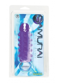 Закрытая фиолетовая насадка с пупырышками SAMURAI PENIS SLEEVE PURPLE - 14,5 см. - NMC - в Таганроге купить с доставкой