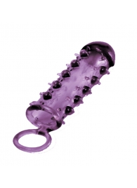 Закрытая фиолетовая насадка с пупырышками SAMURAI PENIS SLEEVE PURPLE - 14,5 см. - NMC - в Таганроге купить с доставкой