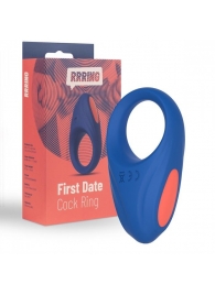 Синее эрекционное кольцо RRRING First Date Cock Ring - FeelzToys - в Таганроге купить с доставкой