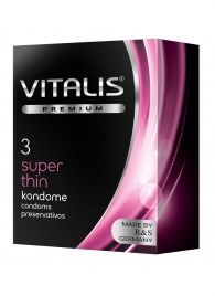Ультратонкие презервативы VITALIS PREMIUM super thin - 3 шт. - Vitalis - купить с доставкой в Таганроге