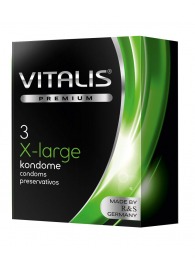 Презервативы увеличенного размера VITALIS PREMIUM x-large - 3 шт. - Vitalis - купить с доставкой в Таганроге