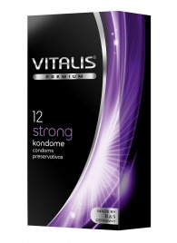 Презервативы с утолщённой стенкой VITALIS PREMIUM strong - 12 шт. - Vitalis - купить с доставкой в Таганроге