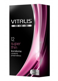 Ультратонкие презервативы VITALIS PREMIUM super thin - 12 шт. - Vitalis - купить с доставкой в Таганроге