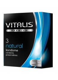 Классические презервативы VITALIS PREMIUM natural - 3 шт. - Vitalis - купить с доставкой в Таганроге