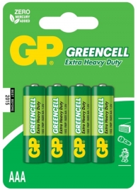 Батарейки солевые GP GreenCell AAA/R03G - 4 шт. - Элементы питания - купить с доставкой в Таганроге