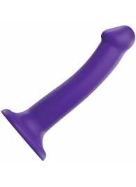 Фиолетовый фаллоимитатор-насадка Strap-On-Me Dildo Dual Density size M - 18 см. - Strap-on-me - купить с доставкой в Таганроге