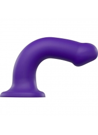 Фиолетовый фаллоимитатор-насадка Strap-On-Me Dildo Dual Density size L - 19 см. - Strap-on-me - купить с доставкой в Таганроге