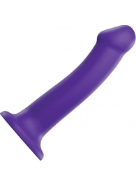 Фиолетовый фаллоимитатор-насадка Strap-On-Me Dildo Dual Density size L - 19 см. - Strap-on-me - купить с доставкой в Таганроге