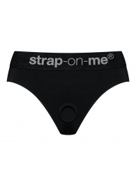 Черные трусики для насадок Heroine Lingerie Harness - size M - Strap-on-me - купить с доставкой в Таганроге