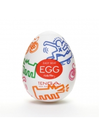 Мастурбатор-яйцо Keith Haring EGG STREET - Tenga - в Таганроге купить с доставкой