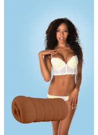 Коричневый мастурбатор-вагина BRIANNA - Dream Toys - в Таганроге купить с доставкой