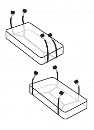 Фиксаторы для кровати WRAPAROUND MATTRESS RESTRAIN - Pipedream - купить с доставкой в Таганроге