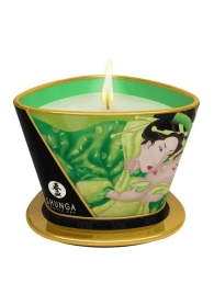 Массажная свеча Exotic Green Tea с ароматом зелёного чая - 170 мл. - Shunga - купить с доставкой в Таганроге