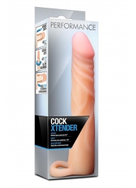 Телесная насадка на пенис Cock Xtender - 17,7 см. - Blush Novelties - в Таганроге купить с доставкой