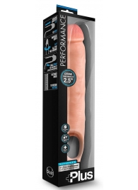 Телесная насадка-удлинитель 11.5 Inch Silicone Cock Sheath Penis Extender - 29,2 см. - Blush Novelties - в Таганроге купить с доставкой