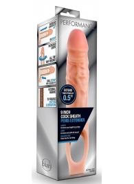 Телесная насадка на пенис 9 Inch Cock Sheath Extender - 22,2 см. - Blush Novelties - в Таганроге купить с доставкой