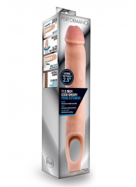 Телесная насадка на пенис 11.5 Inch Cock Sheath Penis Extender - 29,2 см. - Blush Novelties - в Таганроге купить с доставкой