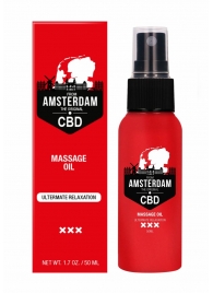 Стимулирующее массажное масло CBD from Amsterdam Massage Oil - 50 мл. - Shots Media BV - купить с доставкой в Таганроге