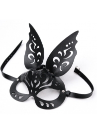 Черная ажурная маска  Зайка  с ушками - Crazy Handmade - купить с доставкой в Таганроге