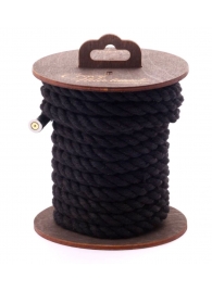 Черная хлопковая веревка для бондажа на катушке - 5 м. - Crazy Handmade - купить с доставкой в Таганроге