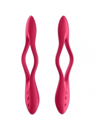 Красный многофункциональный вибратор для пар Satisfyer Elastic Joy - Satisfyer