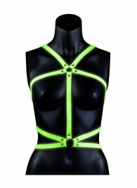 Портупея Body Harness с неоновым эффектом - размер L-XL - Shots Media BV - купить с доставкой в Таганроге