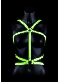 Портупея Body Harness с неоновым эффектом - размер L-XL - Shots Media BV - купить с доставкой в Таганроге