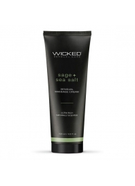 Массажный легкий крем WICKED Sage plus Sea Salt - 120 мл. - Wicked - купить с доставкой в Таганроге