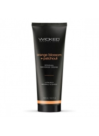 Массажный легкий крем WICKED Orange Blossom plus Patchouli - 120 мл. - Wicked - купить с доставкой в Таганроге