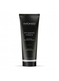 Массажный легкий крем WICKED Stripped plus Bare - 120 мл. - Wicked - купить с доставкой в Таганроге