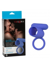 Синее эрекционное виброкольцо Silicone Rechargeable Endless Desires Enhancer - California Exotic Novelties - в Таганроге купить с доставкой