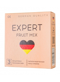 Ароматизированные презервативы EXPERT Fruit Mix - 3 шт. - Expert - купить с доставкой в Таганроге