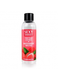 Массажное масло Sexy Sweet Nectar Lychee с феромонами и ароматом личи - 75 мл. - Биоритм - купить с доставкой в Таганроге