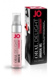 Клубничный лубрикант для оральных ласк Oral Delight Strawberry Sensation - 30 мл. - System JO - купить с доставкой в Таганроге