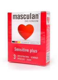 Презервативы Masculan Sensitive plus - 3 шт. - Masculan - купить с доставкой в Таганроге