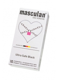 Ультрапрочные презервативы Masculan Ultra Safe Black - 10 шт. - Masculan - купить с доставкой в Таганроге