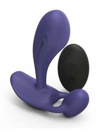 Темно-синий вибромассажер Witty P G Vibrator with Remote Control - Love to Love - в Таганроге купить с доставкой