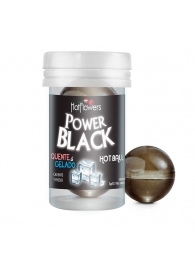 Интимный гель Power Black Hot Ball с охлаждающе-разогревающим эффектом (2 шарика по 3 гр.) - HotFlowers - купить с доставкой в Таганроге