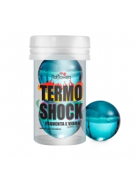 Интимный гель Termo Shock Hot Ball с разогревающе-покалывающим эффектом (2 шарика по 3 гр.) - HotFlowers - купить с доставкой в Таганроге