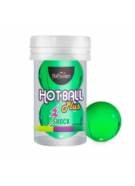 Лубрикант на силиконовой основе Hot Ball Plus с покалывающим эффектом (2 шарика по 3 гр.) - HotFlowers - купить с доставкой в Таганроге