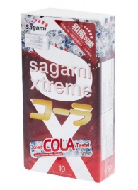 Ароматизированные презервативы Sagami Xtreme COLA - 10 шт. - Sagami - купить с доставкой в Таганроге