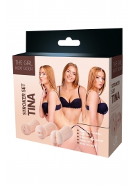 Набор из 3 мастурбаторов The Girl Next Door Tina - Dream Toys - в Таганроге купить с доставкой