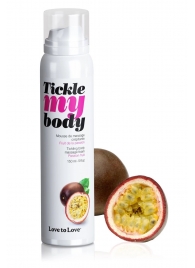 Массажная хрустящая пенка Tickle my body с ароматом маракуйи - 150 мл. - Love to Love - купить с доставкой в Таганроге