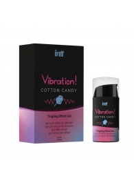 Жидкий вибратор Vibration Cotton Candy с ароматом сахарной ваты - 15 мл. - INTT - купить с доставкой в Таганроге