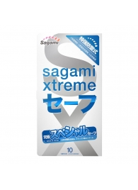 Презервативы Sagami Xtreme Ultrasafe с двойным количеством смазки - 10 шт. - Sagami - купить с доставкой в Таганроге