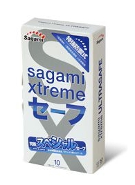 Презервативы Sagami Xtreme Ultrasafe с двойным количеством смазки - 10 шт. - Sagami - купить с доставкой в Таганроге